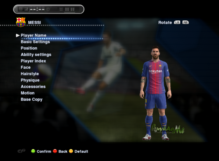 support setting pes 2013